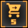 ショップで5回購入する