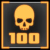 敵を100体倒す